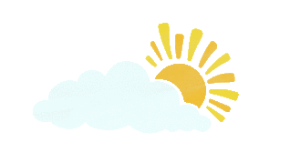 sun behind clouds
