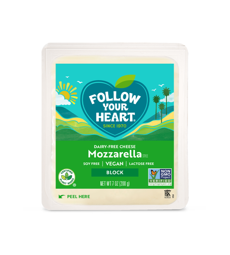 DairyFree Mozzarella Slices & Blocks Follow Your Heart®