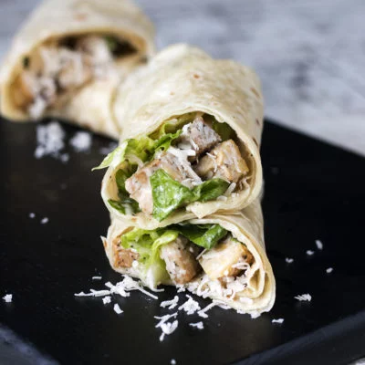 Vegan Caesar Salad Wrap Vegan Recipe