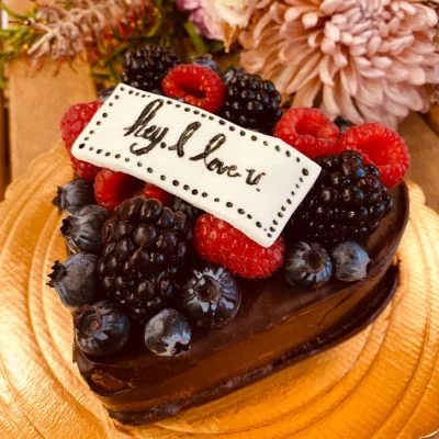 Chocolate Ganache Cake with Fresh Berries Vegan Recipe