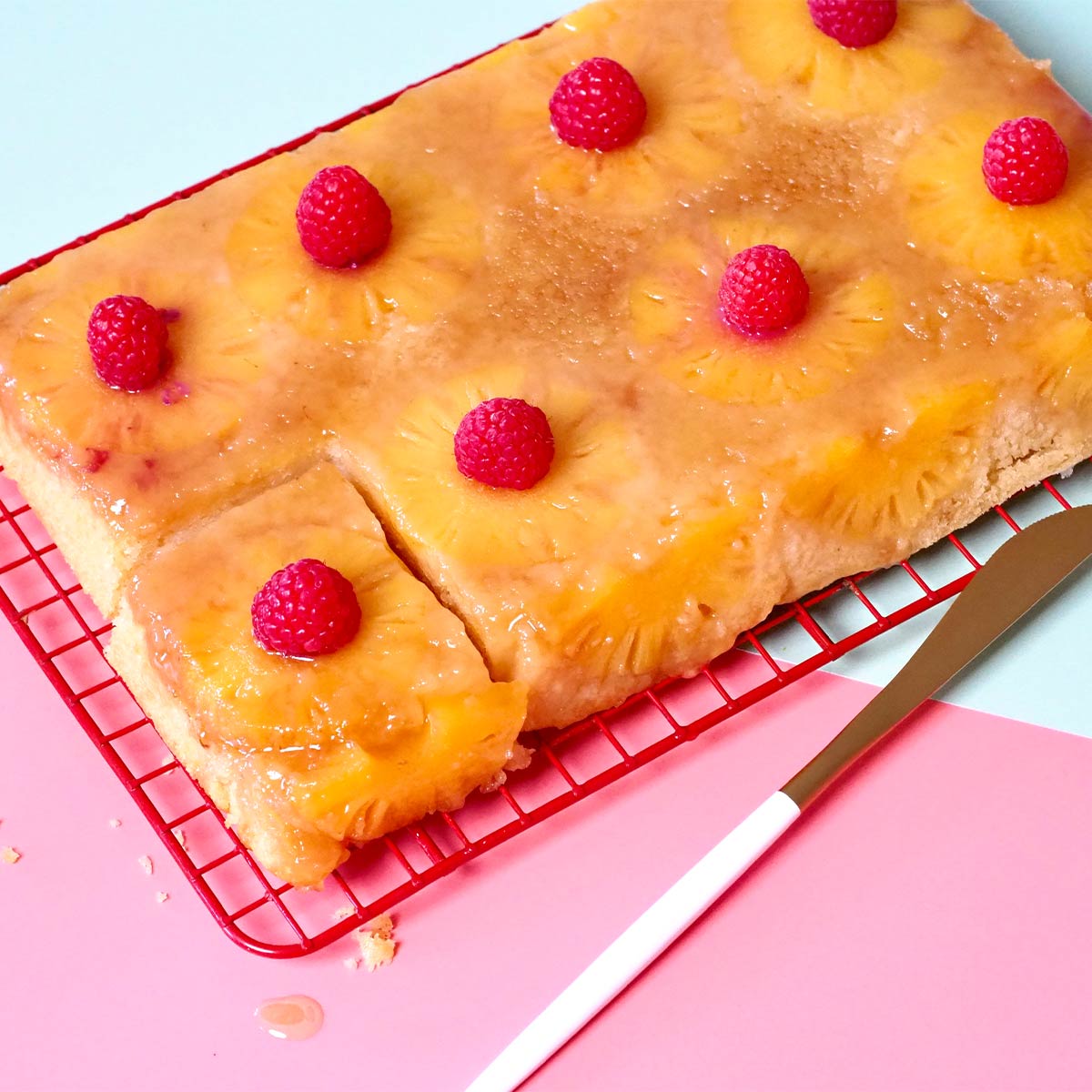 Pineapple Angel Food Cake - easy two ingredient cake recipe!