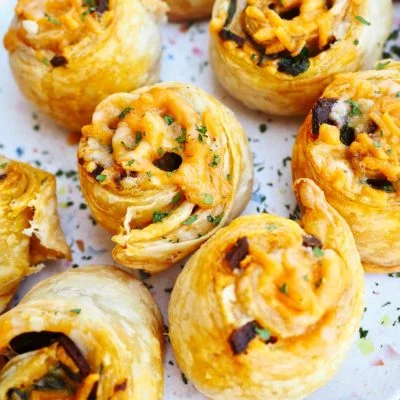 Bacon Cheddar Crescent Pinwheels Vegan Recipe