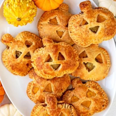 Jack-O-Lantern Cheeseburger Hand Pies Vegan Recipe