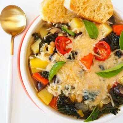 White Bean and Kale Soup Vegan Recipe