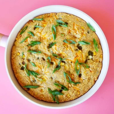 Chili Cheddar Cornbread Vegan Recipe