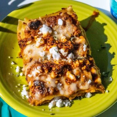 Carrot Harissa Mushroom Lasagna Vegan Recipe