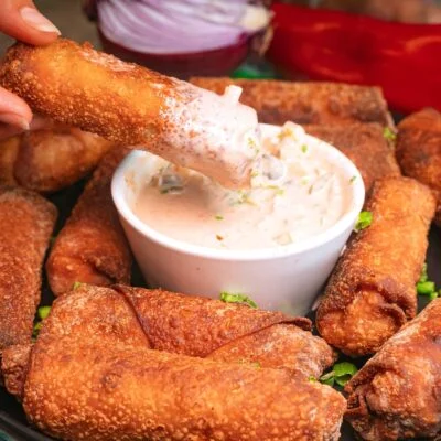 Vegan Cheeseburger Eggrolls Vegan Recipe