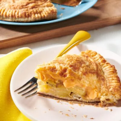 Cheesy Potato and Leak Pie Vegan Recipe