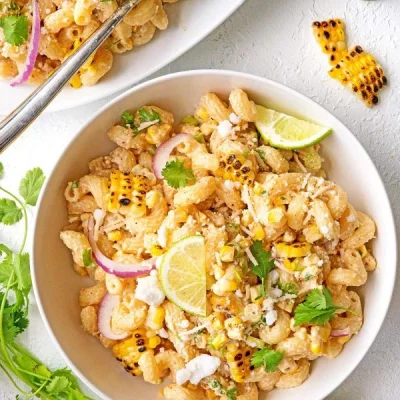 Elote Pasta Salad Vegan Recipe