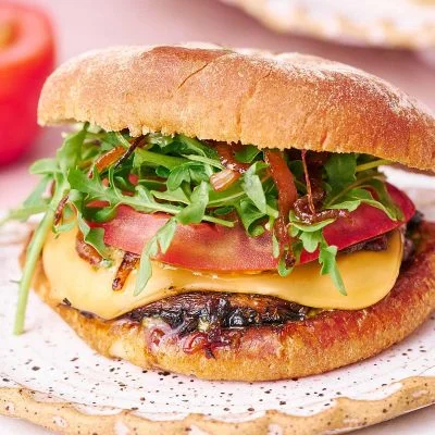 Portobello Mushroom Burger Vegan Recipe