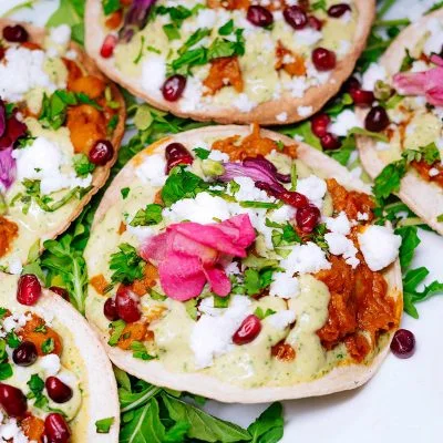 Pumpkin Curry Tostadas Vegan Recipe