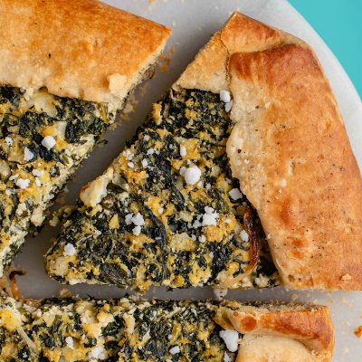 Spinach and Feta Galette Vegan Recipe