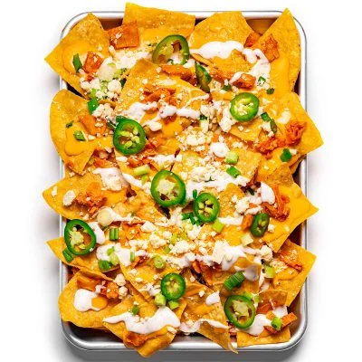 Buffalo Chick’n Nachos Vegan Recipe