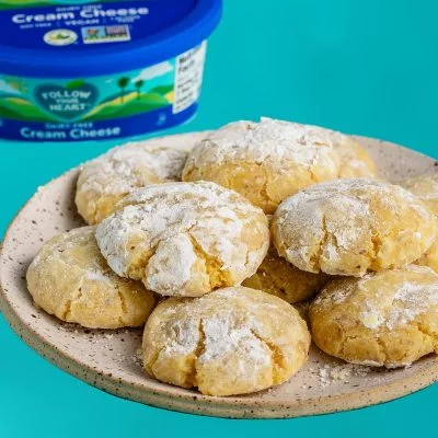 Dairy-Free Lemon Cream Cheese Cookies Vegan Recipe