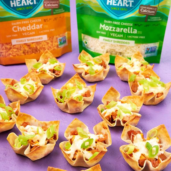 BBQ Chicken Wonton Cups Vegan Recipe