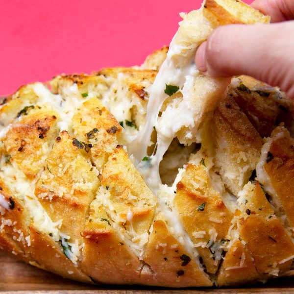 Cheesy Garlic Pull Apart Bread Vegan Recipe