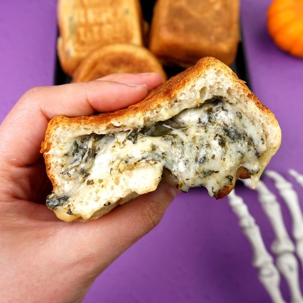 Cheesy Spinach Tombstone Pizza Pockets Vegan Recipe