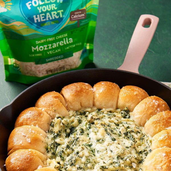 Cheesy Spinach Pull Apart Bread Vegan Recipe