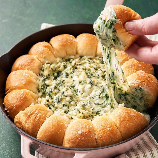 Cheesy Spinach Pull Apart Bread Vegan Recipe