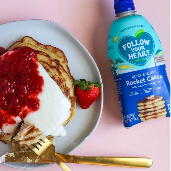 Strawberries and Cream Pancakes