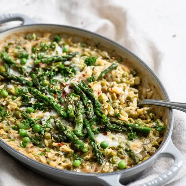 baked-orzo-with-asparagus-vegan-recipe