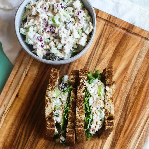 Bleu Cheese Chicken Salad Sandwich Vegan Recipe