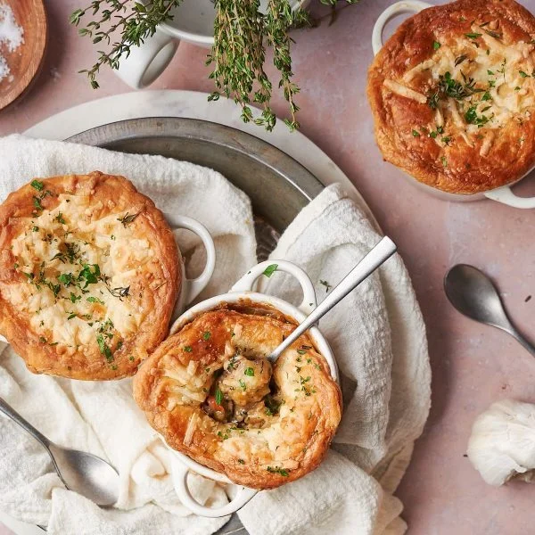 CHEESY MUSHROOM POT PIE Vegan Recipe
