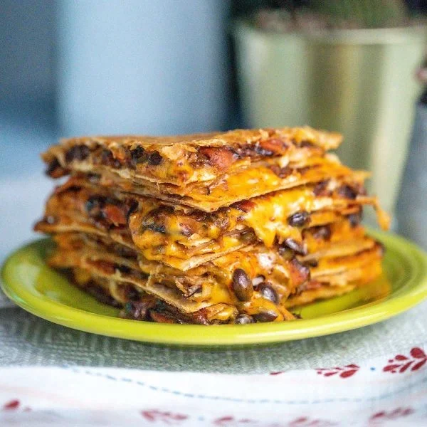 Smokey Chipotle Mushroom Quesadilla Vegan Recipe