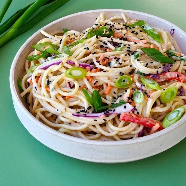 Creamy Sesame Noodles Vegan Recipe