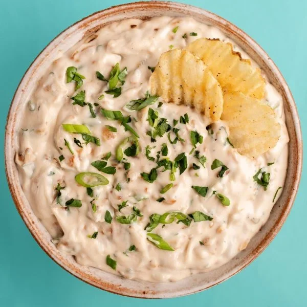 Dairy-Free Sour Cream and Onion Dip Vegan Recipe