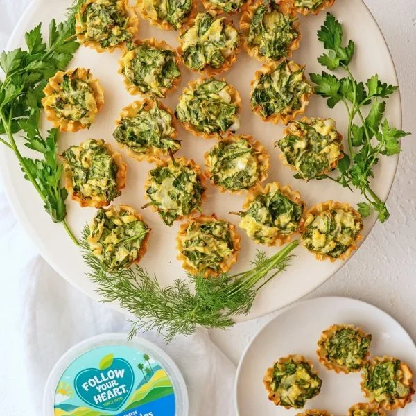 Dairy-Free Spanakopita Bites Vegan Recipe