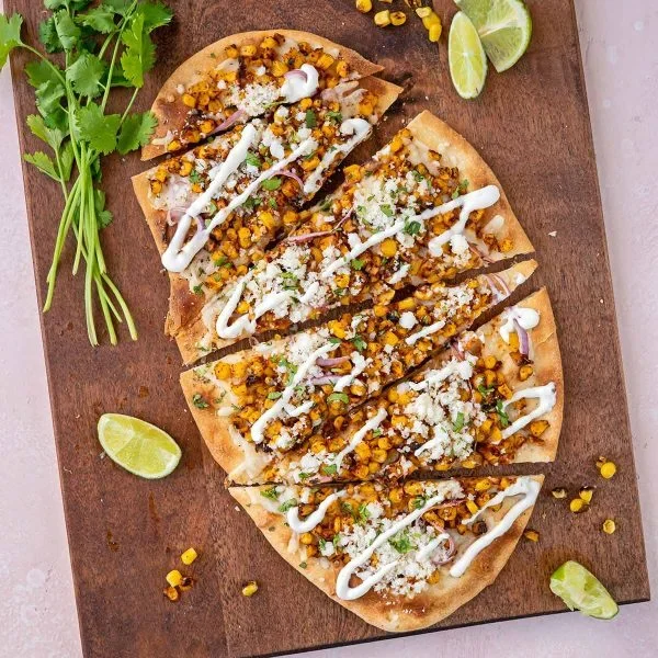 Elote Flatbread Vegan Recipe