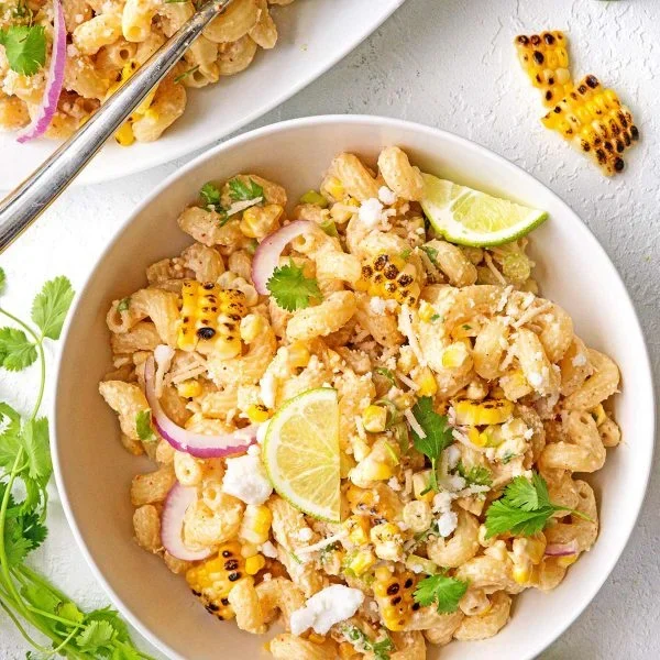 Elote Pasta Salad Vegan Recipe