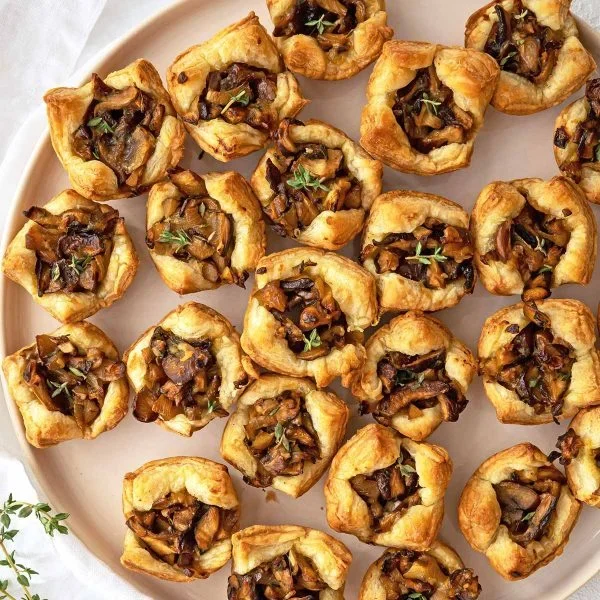 Parmesan Mushroom Tartlets Vegan Recipe