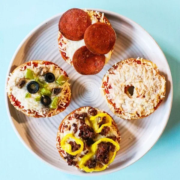 Pizza Bagels Vegan Recipe