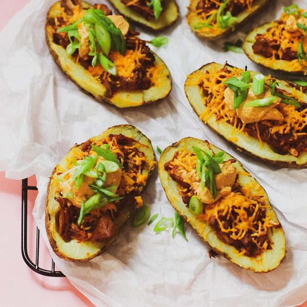 Jackfruit Potato Skins