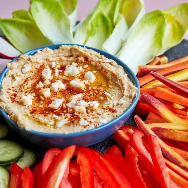 Serrano Feta Hummus Vegan Recipe