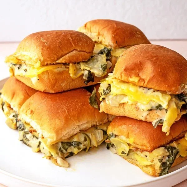 Spinach Artichoke Sliders Vegan Recipe