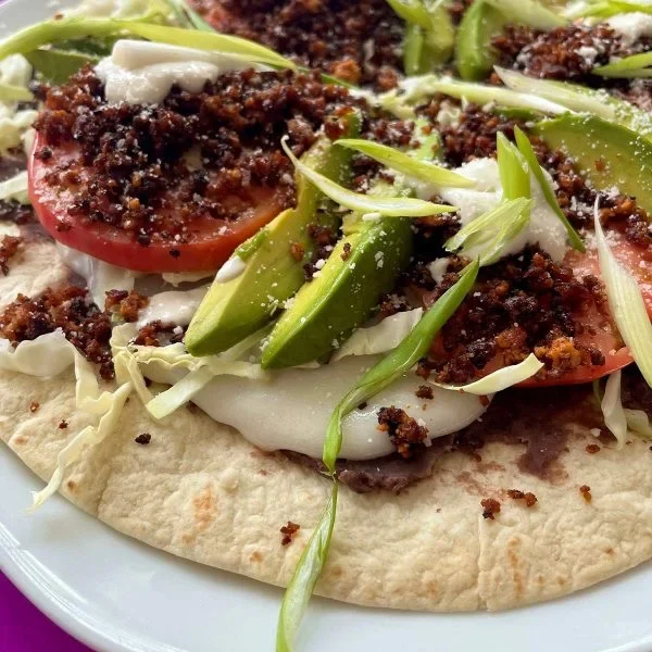 Vegan Tlayuda (Mexican Pizza) Vegan Recipe