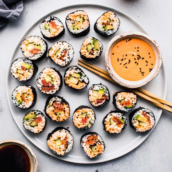 Vegan Spicy “Tuna” Rolls